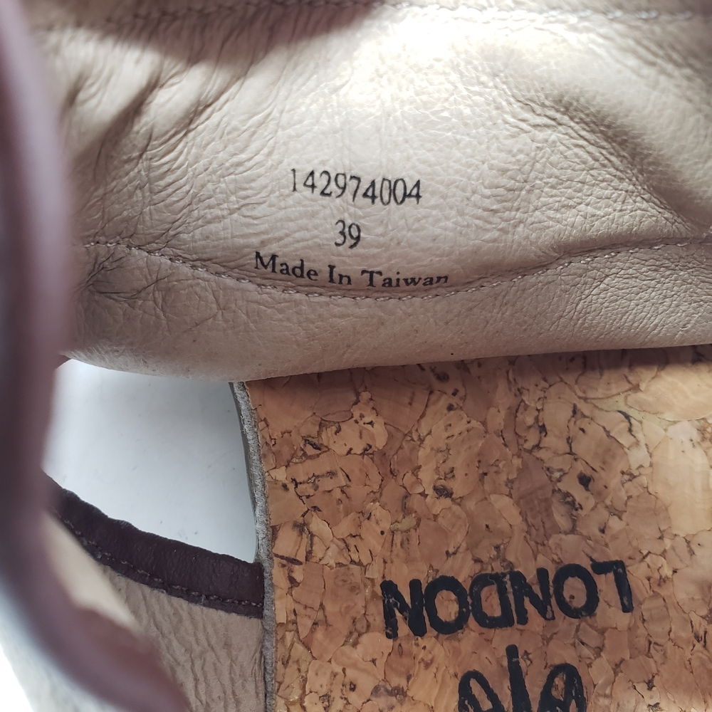 Fly London Thong Suede Cork Sole Sandals Size 39 - Picture 8 of 8